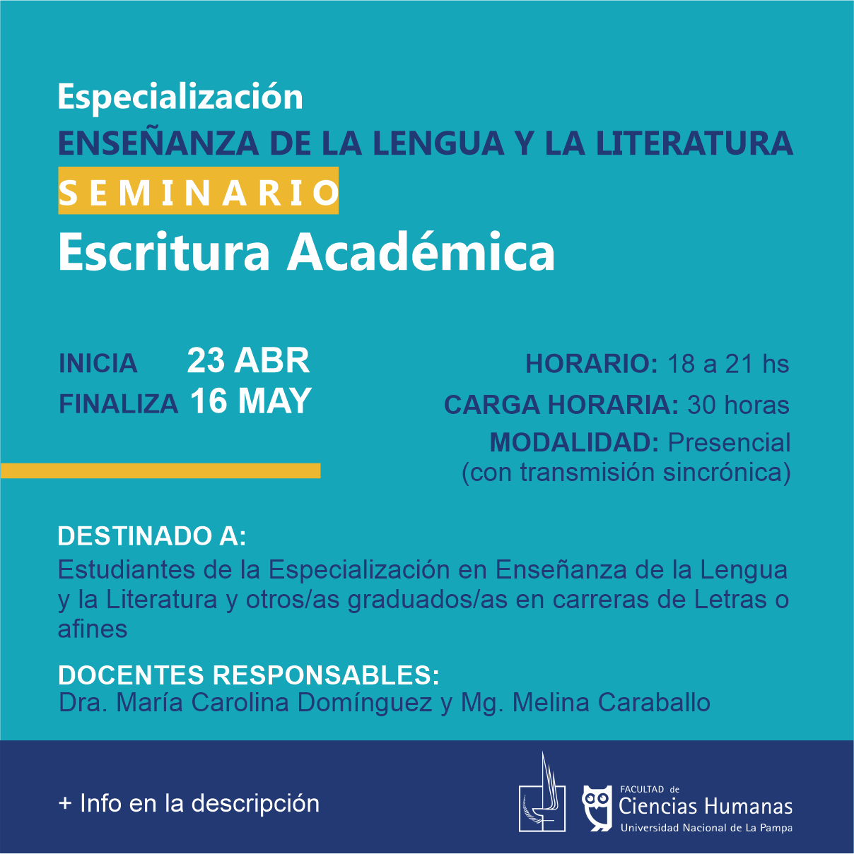 Escritura Académica - Especialización en Enseñanza de la Lengua y la Literatura - SUSPENDIDO
